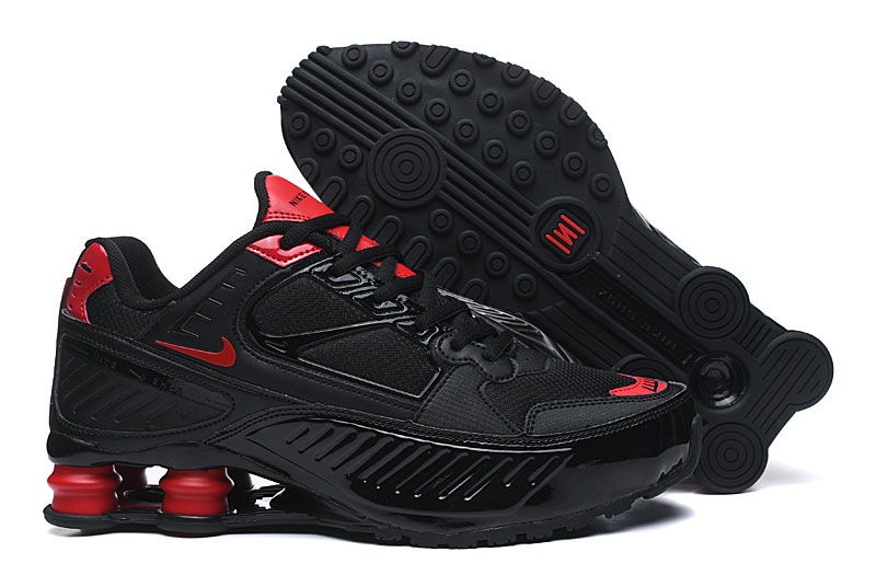 New 2020 Nike Shox R4 Black Red Shoes
